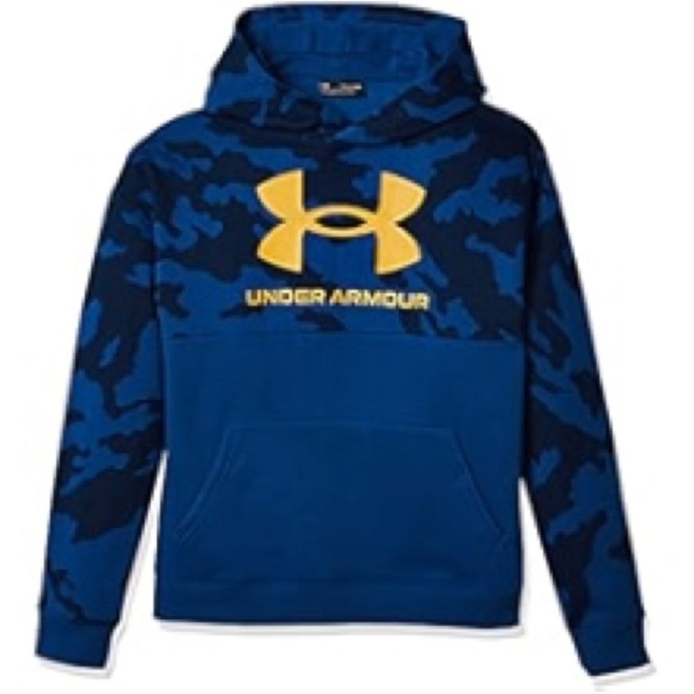 Under Armour Kids' Blue and Gold Hoodie